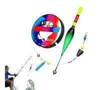 Automatic Bobber Fishing Line Set, 100m Pre-Tied Fishing Line Set with Automatic Bobber, High Sensitivity Fishing Color Changing Float Bite Alert,Ready to Use Slip Bobber Line Group for Fishing (1Set)