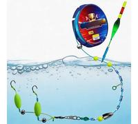 Automatic Bobber Fishing Line Set, 120M Pre-Tied Fishing Line Set with Automatic Bobber, Ready to Use Slip Bobber Line Group with Color Changing Float, for Freshwater & Saltwater Fishing (3, Pounds)