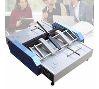 Automatic Booklet Maker Folding Machine for A3 A4 A5 - Stapler Stitch for Brochures Manuals Invitations, Max 11.7"×16.5"