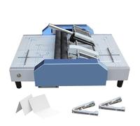 Automatic Booklet Maker & Folding Machine, Heavy Duty Paper Stapler, 16-Sheet Capacity, 5 Nail Positions, Professional Binding for Printing and Schools
