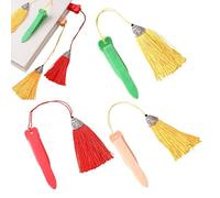 Automatic Bookmark, Silicone Bookmark, Silicone Bookmark, Set of 3 - Textbook Marker, Automatic Bookmark with Tassel for Readers, Children, Book Lovers, Classmates