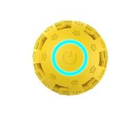 Automatic Bouncing Dog Ball Toy Rechargeable ETPU, Yellow | Rechargeable Activated Promote Physical Activity for Indoor Outdoor Puppy Play Simulate Prey Movement
