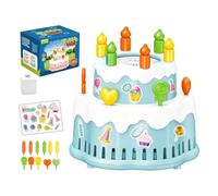 Automatic Bubble Blower - Cake Shape Summer Toy With Light And Music | Stream Maker Machine | For Birthday Party Outdoor Wedding Backyard Beach Kids Boys Girls Garden Lawn Celebration ABS 635g