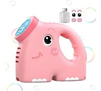 Automatic Bubble Blower - Elephant Handheld Toy | Portable Bubble Maker Machine | Battery Powered Outdoor Fun | Creates Continuous Bubbles For Boys, Girls, Children & Adults At Park, Yard, P