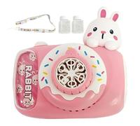 Automatic Bubble Blowers, Cartoon Camera Shaped Bubble Machine for Kids with Lights & Strap & Refill Packs, Cute Party Supplies for Indoor, Outdoor, Style-1
