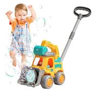 Automatic Bubble Machine - Automatic Bulldozer Bubble Bulliner | Educational Toys Foam Maker with LED Lights, Preschool Learning