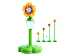 Automatic Bubble Machine | Dancing Sunflower Bubble Machine | Sun Flower Adjustable Height Standing Bubbles Maker with Lights for Kids, Garden, Wedding, Birthday, Party Outdoor
