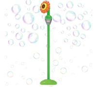 Automatic Bubble Machine for Kids, 2026 New Standing Sunflower Bubble Blower with Lights & Music, Adjustable Height Bubble Maker, Bubble Machine for Parties Birthday Wedding Outdoor (B)
