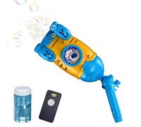 Automatic Bubble Machine - Illuminated Battery Operated | Riding Bubble Blower Toys for Kids Bike - for Motorcycle, Party, Lawn, Garden, Backyard, Camping
