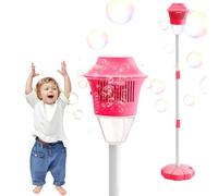 Automatic Bubble Machine - Rechargeable Electronic ABS Maker with Colorful Lights, Music Player, Porous Design, Outdoor Street Light Summer Toy for Graduation Ceremonies Weddings Birthday Parties