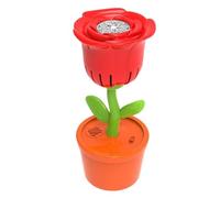 Automatic Bubble Machine, Rose Flower Battery Operated Bubble Maker With Color Changing LED Lights, Leakproof Portable Summer Electric Cute Outdoor Toys for Wedding Birthday Party