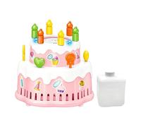 Automatic Bubble Machine with Cake Shape Toy with Light and Music - Bubble Blower for Birthday Party Outdoor Wedding and Garden Summer Beach