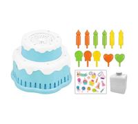 Automatic Bubble Maker,with Light and Music Cake Shape Electric Summer Toy | Bubble Machine for Kids - for Boys, Girls, Play, Birthday Party, Wedding, Outdoor, Backyard, Garden, Beach