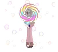 Automatic Bubble Wand - LED Light Rotating Bubble, Rechargeable Children Outdoor Play Toy | Color Changing Design Producing High Output Streams, Engaging Entertainment Device