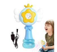 Automatic Bubble Wand | Swing Dance Bubble Wands With LED Light for Kids - Electric Blower Making Tool for Amusement Parks Outdoor Beaches Backyards