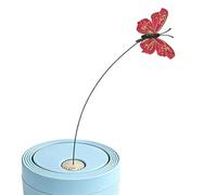 Automatic Butterfly Cat Toy - Interactive Rotation Wand, 12x12x5.5cm Electronic Stimulator ABS, Natural Mimicry Feature With Joyful Playtime | Daily Routine Wellness For Active Lifestyle Pet