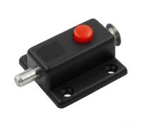 Automatic Button Pin Stainless Steel Spring Latch for Door Lock Buckle - Secure Fastener for Cabinet Gate Shed 3.7cm Brown Black White(2)