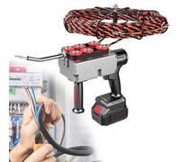 Automatic Cable Pulling Device with 37500mAh Battery for Electricians to Thread Wires Through Hidden Pipes