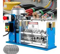 Automatic Cable Stripping Machine, 370W/750W Electric Wire Stripper, 30M/Min Speed for 1.5-38mm Copper and Plastic Insulation, Efficient Scrap Processing
