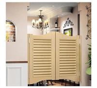 Automatic Cafe Swinging Doors - 20-48 Inch Width Double-Acting Hinges Perfect for Pub Entrances & Porches Natural Color (Size: 44x36in)