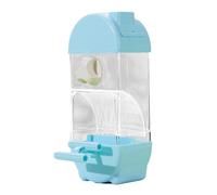 Automatic Cage Bird Feeder with Antisplash Designs Perches Parrots Feeder Food Container for Quiet Feeding Environment Budgies