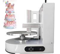 Automatic Cake Decorating Machine,Electric Cake Cream Spreading Machine - Stainless Steel Icing Smoother,4-12inch Baking Birthday Cake Decoration Tools Electrical Rotating Adjustable