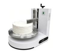 Automatic Cake Icing Machine, 4-12 Inch Electric Cake Frosting and Smoothing Machine with 200W Copper Motor for Bakery, Dessert Shop and Restaurant Use Green