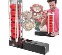 Automatic Can Crusher, Aluminum Can Flattening Machine with Adjustable Stand, Recycling 8-16 Oz Cans, 8 Cans Capacity, for Recycling Aluminum Seltzer, Cola, Beer Cans
