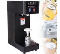 Automatic Can Sealer, 180W Electric Can Sealing Machine, 2.2” Diameter & 3.9”-7.9” Height Adjustable, for Plastic/Glass/Tin Cans, for Juice, Bubble Tea, Beer,Black