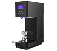 Automatic Can Sealer Machine, 370W Commercial Cup Sealing Machine for Glass or Plastic, Height Adjustable with Intelligent Panel and Counter