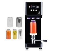 Automatic Can Sealer Machine, 415W Electric Sealing Machine, 10-20 Cup/Min Speed, LCD Digital Control, Pet Aluminum Bottle Sealer for Home, Bar, Cafe