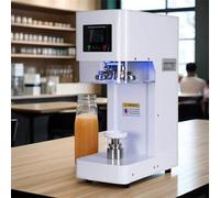 Automatic Can Sealer Machine, Commercial Soda Can Sealing, 140W with Smart Counter & LED Display, Height Adjustable for Glass, Plastic, Tin Can and Cup Sealing
