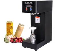 Automatic Can Sealing Machine, 180W Electric Cup Sealer for Fruit Juice and Beer, with Counter & LCD Display, Compatible with 5.5cm Diameter and 14-21cm Height Cans