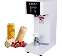 Automatic Can Sealing Machine, 180W Electric Cup Sealer for Fruit Juice and Beer, with Counter & LCD Display, Compatible with 5.5cm Diameter and 14-21cm Height Cans