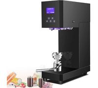 Automatic Can Sealing Machine, Electric Cup Sealer for Beverage Bottles, Seals in 4-6 Seconds with Counter & LCD Display, Height Adjustable
