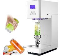 Automatic Can Sealing Machine Electric Cup Sealer for Beverages, 4-6 Seconds per Seal with LED Display, Ideal for Cafes, Bars, and Beverage Stores
