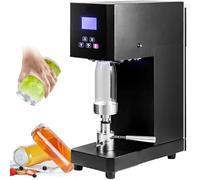 Automatic Can Sealing Machine Electric Cup Sealer Machine Beverage Seal Machine 4-6 Seconds/Time Milk Tea Drink Bottle Sealer for Cafes Bars Beverage Stores,Black