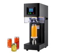 Automatic Can Sealing Machine - High-Speed 25 Units/Minute, Adjustable Sealing Height, Smart LCD Display for Plastic, Glass, and Tin Bottles