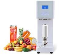 Automatic Can Sealing Machine with Counter for Commercial Use, Efficiently Seals Glass, Plastic, and Tin Cans