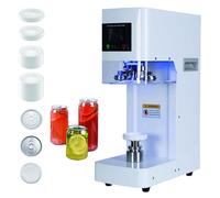 Automatic Can Sealing Machine with LCD Display and Counter, High-Speed Commercial Cup Sealer for Plastic and Aluminium Cans