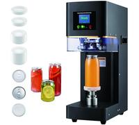 Automatic Can Sealing Machine with LCD Display and Counter, High-Speed Commercial Cup Sealer for Plastic and Aluminium Cans