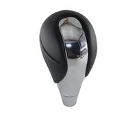 Automatic Car Shift Lever Knob Gear Shift Knob Lever Shifter, for Toyota, Estima, for Hilux, Crown Innova Matrix Venza Car Gear Shift Knob Cover(Black Wood)(Black Chrome)