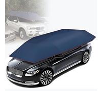 Automatic Car Umbrella Sun Shade Cover Remote Control, Foldable Car Roof Top Umbrella Tent Sunshade Protection Windproof Oxford Cloth for all types of cars Navyblue-4.2m