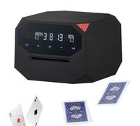 Automatic Card Dealer, 180°, 360° Rotating Dealing Machine, Quiet Rechargeable Card Shuffler for 8 Players, Electric Shuffling and Dealing Machine for Poker, Blackjack, Texas Holdem(Black)