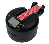 Automatic Card Dealer, 360° Rotating Card Dealing Machine, 3600mAh Rechargeable Card Card Dispenser with LCD Digital Display, Support 2-8 Players, for Blackjack UNO Games(Black)