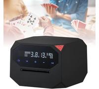 Automatic Card Dealer Machine, Electric Card Dealing Machine for 1-2 Decks, 180° 360° Rotating Support 8 Players, Customizable Dealing Settings for Poker, UNO, Blackjack Texas Holdem (Black)