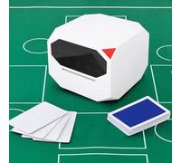 Automatic Card Shuffler 2 Deck, Battery Operated Electric Shuffler, Rechargeable Card Dealer Machine Support 360° 180° Deal, for Home Card Game (White)