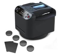 Automatic Card Shuffler and Dealer 2-in-1 with 360° Rotating Design and 4 Wireless Buttons, Rechargeable for Poker and Blackjack