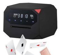 Automatic Card Shuffler And Dealer,360° Or 180° Rotating Dealing Machine,Quiet Rechargeable Battery Operated Card Shuffler And Dealer Machine,Supports 8 Players, For Family Party Games(Black)