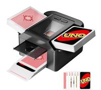 Automatic Card Shuffler for 1-2 Decks, Rechargeable Quiet Electric Card Shuffling Machine with USB-C, Dual Mode Auto Shuffler for UNO, Poker, Blackjack, Texas Hold’em, Portable for Home,Party,Travel